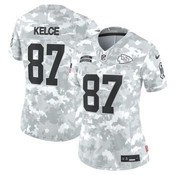 Women's Kansas City Chiefs #87 Travis Kelce Arctic Camo 2024 Salute to Service Limited Jersey Women's Kansas City Chiefs #87 Travis Kelce Arctic Camo 2024 Salute to Service Limited Jersey