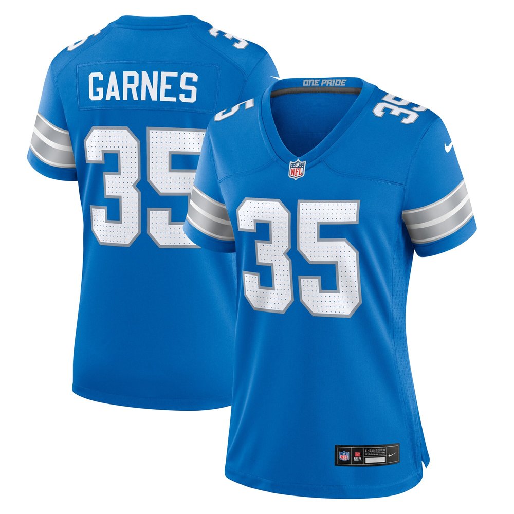 Women's Detroit Lions Chelen Garnes  Blue Game Jersey
