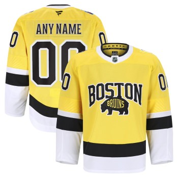 Men's Boston Bruins Custom Gold 2026 NHL Stadium Series Authentic Pro Custom Jersey Men's Boston Bruins Custom Gold 2026 NHL Stadium Series Authentic Pro Custom Jersey