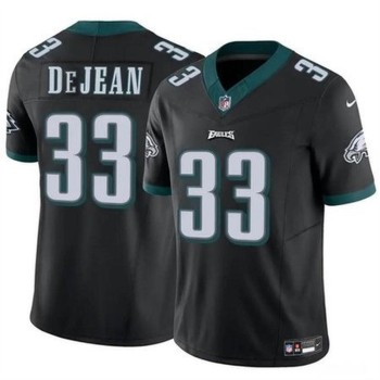 Men's Philadelphia Eagles #33 Cooper DeJean Black 2024 Draft F.U.S.E Vapor Untouchable Limited Stitched Football Jersey Men's Philadelphia Eagles #33 Cooper DeJean Black 2024 Draft F.U.S.E Vapor Untouchable Limited Stitched Football Jersey