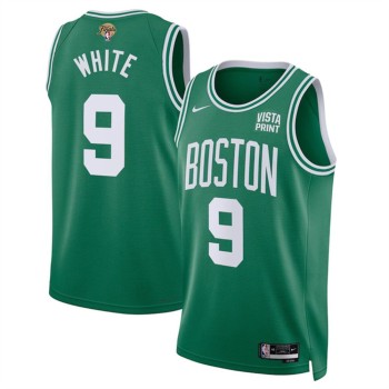 Men's Boston Celtics #9 Derrick White Kelly Green 2024 Finals Icon Edition Stitched Basketball Jersey Men's Boston Celtics #9 Derrick White Kelly Green 2024 Finals Icon Edition Stitched Basketball Jersey