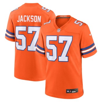 Men's Denver Broncos Tom Jackson Orange Mile High Collection 1977 Throwback Retired Player Game Jersey Men's Denver Broncos Tom Jackson Orange Mile High Collection 1977 Throwback Retired Player Game Jersey
