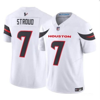 Men's Houston Texans #7 C.J. Stroud White 2024 Vapor F.U.S.E. Limited Stitched Jersey Men's Houston Texans #7 C.J. Stroud White 2024 Vapor F.U.S.E. Limited Stitched Jersey