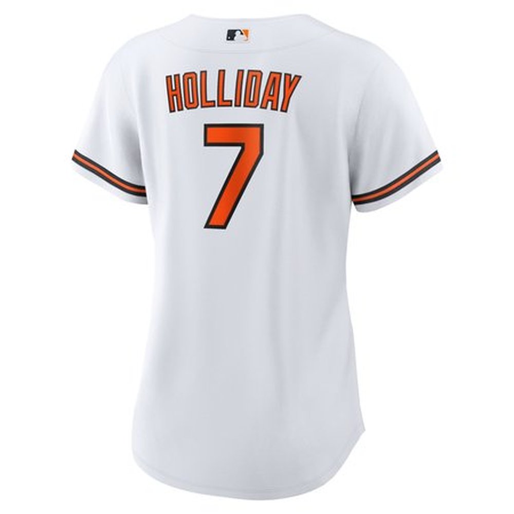 Women's Baltimore Orioles Jackson Holliday White Home Replica Player Jersey Women's Baltimore Orioles Jackson Holliday White Home Replica Player Jersey