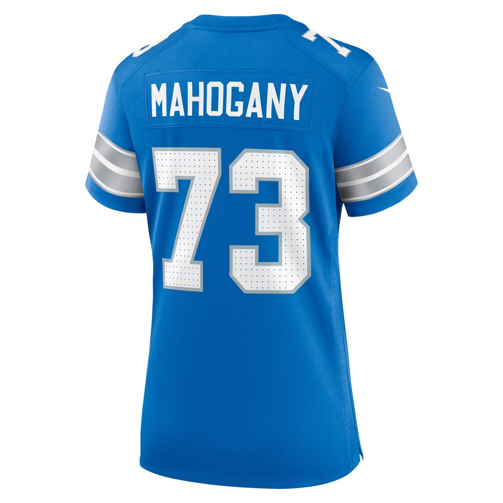 Women's Detroit Lions Christian Mahogany  Blue Team Game Jersey Women's Detroit Lions Christian Mahogany  Blue Team Game Jersey
