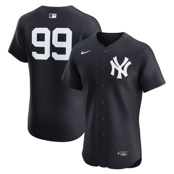 Men's New York Yankees #99 Aaron Judge Navy Alternate 2 Elite Player Jersey Men's New York Yankees #99 Aaron Judge Navy Alternate 2 Elite Player Jersey
