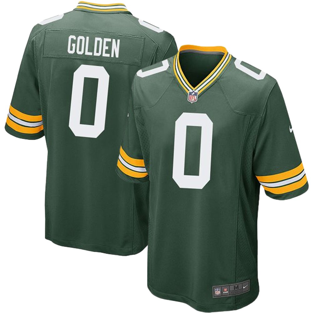 Men's Green Bay Packers #0 Matthew Golden Nike Green Game Player Jersey
