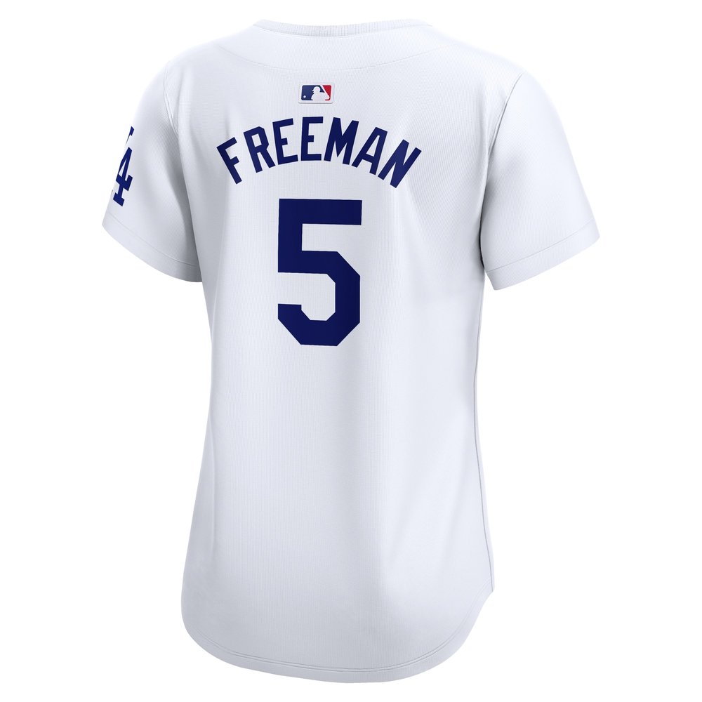 Women's Los Angeles Dodgers #5 Freddie Freeman White 2024 World Series Limited Player Jersey