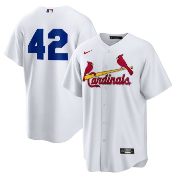 Youth St. Louis Cardinals #42 Jackie Robinson Nike White Home 2025 Jackie Robinson Day Replica Jersey