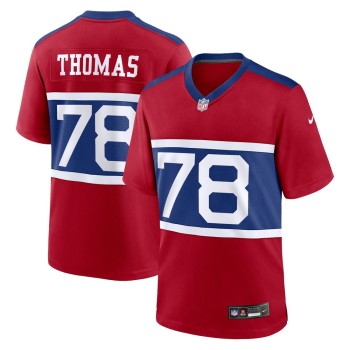 Men's New York Giants Andrew Thomas Century Red Alternate Player Game Jersey Men's New York Giants Andrew Thomas Century Red Alternate Player Game Jersey