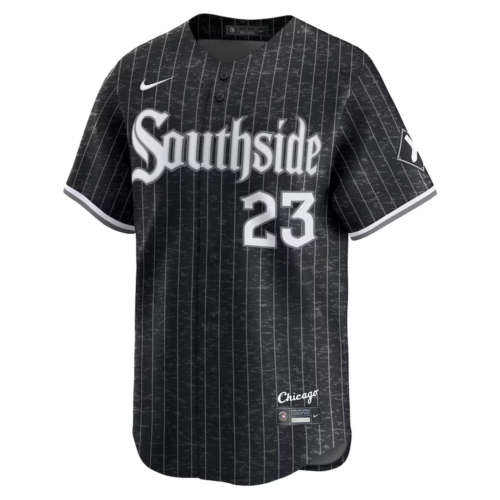 Men's Chicago White Sox #23 Andrew Benintendi Nike Black MLB Limited City Connect Jersey Men's Chicago White Sox #23 Andrew Benintendi Nike Black MLB Limited City Connect Jersey