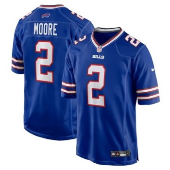 Men's Buffalo Bills #2 DJ Moore Royal Game Jersey Men's Buffalo Bills #2 DJ Moore Royal Game Jersey
