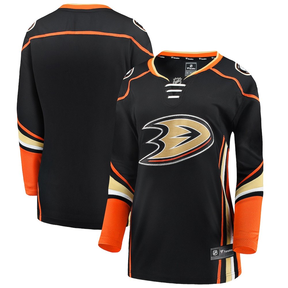 Women's Anaheim Ducks Black Home Jersey Women's Anaheim Ducks Black Home Jersey
