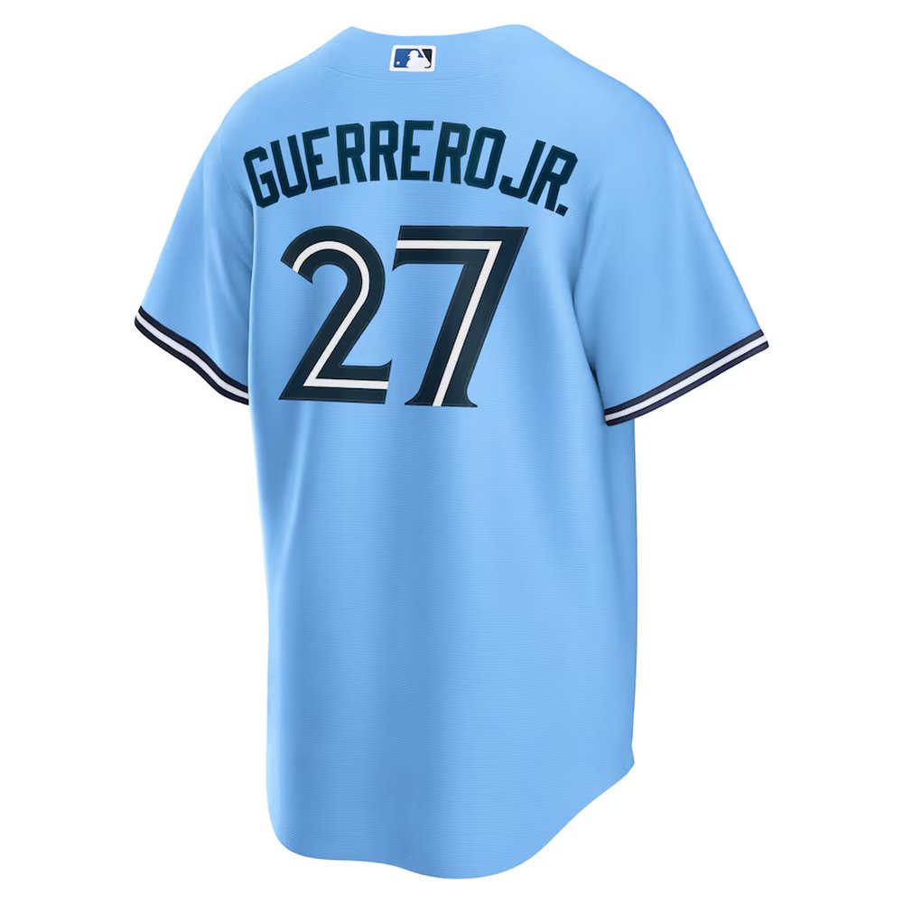 Men's Toronto Blue Jays #27 Vladimir Guerrero Jr. Powder Blue Alternate Replica Player Jersey