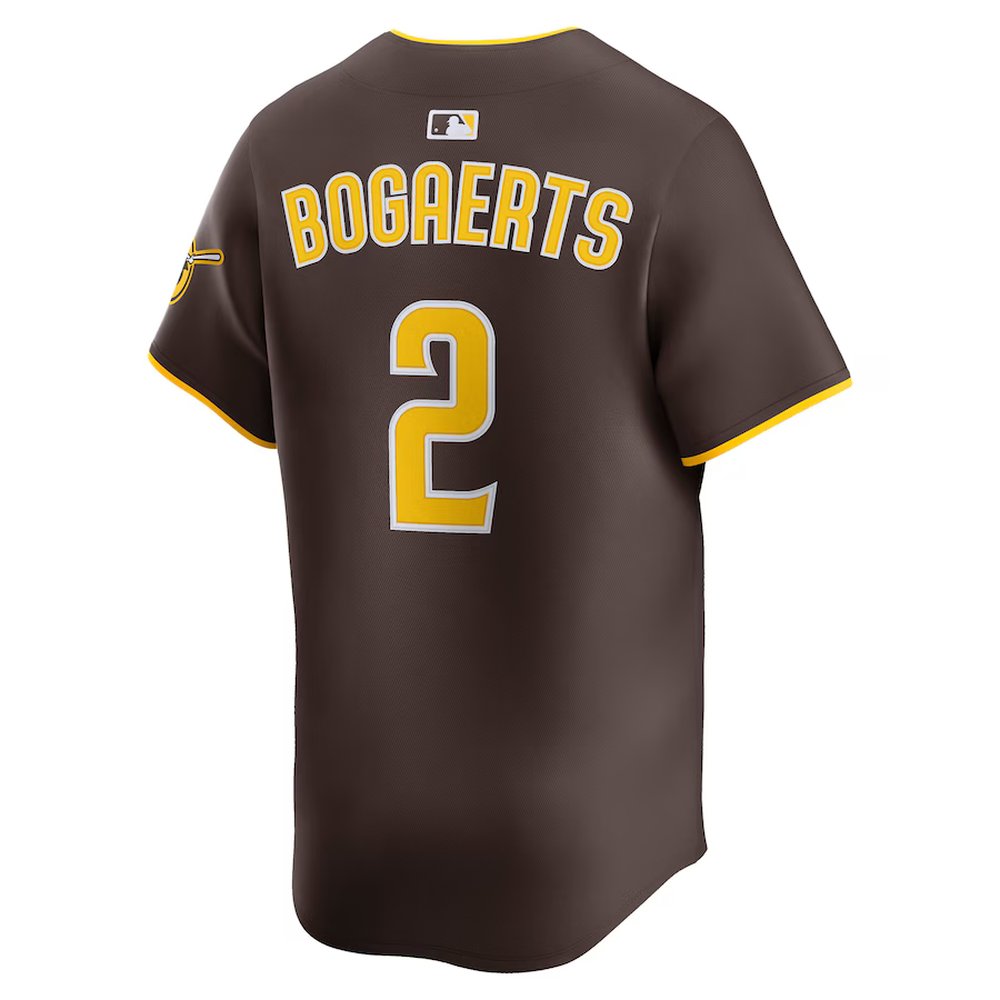 Men's San Diego Padres #2 Xander Bogaerts Nike Brown Alternate Limited Player Jersey Men's San Diego Padres #2 Xander Bogaerts Nike Brown Alternate Limited Player Jersey