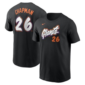 Men's San Francisco Giants Matt Chapman Nike Anthracite 2025 City Connect Fuse Name & Number T-Shirt Men's San Francisco Giants Matt Chapman Nike Anthracite 2025 City Connect Fuse Name & Number T-Shirt