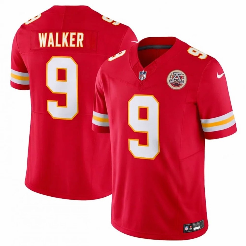 Men's Kansas City Chiefs #9 Kenneth Walker III Red Vapor F.U.S.E Limited Jersey Men's Kansas City Chiefs #9 Kenneth Walker III Red Vapor F.U.S.E Limited Jersey