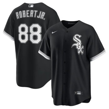 Men's Chicago White Sox #88 Luis Robert Jr. Nike Black Alternate Replica Player Jersey Men's Chicago White Sox #88 Luis Robert Jr. Nike Black Alternate Replica Player Jersey