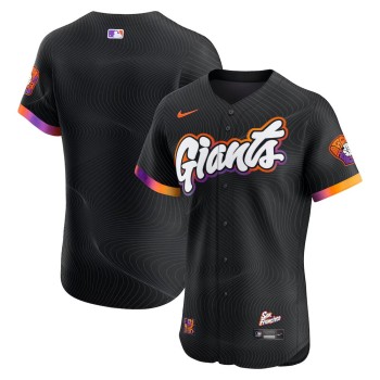 Youth San Francisco Giants Nike Anthracite 2025 City Connect Elite Jersey Youth San Francisco Giants Nike Anthracite 2025 City Connect Elite Jersey
