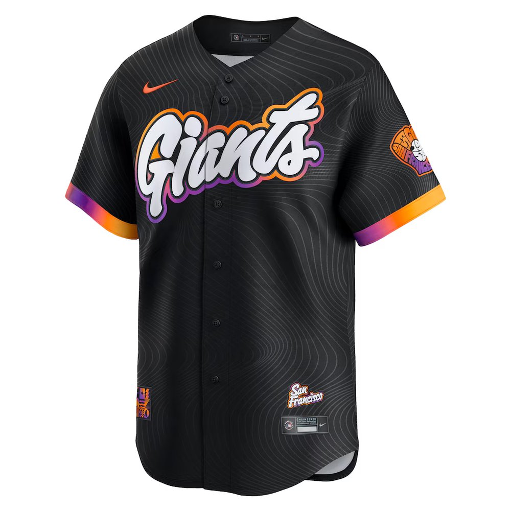 Men's San Francisco Giants Nike Anthracite 2025 City Connect Limited Jersey Men's San Francisco Giants Nike Anthracite 2025 City Connect Limited Jersey