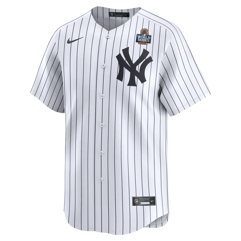 Men's New York Yankees White 2024 World Series Home Limited Jersey