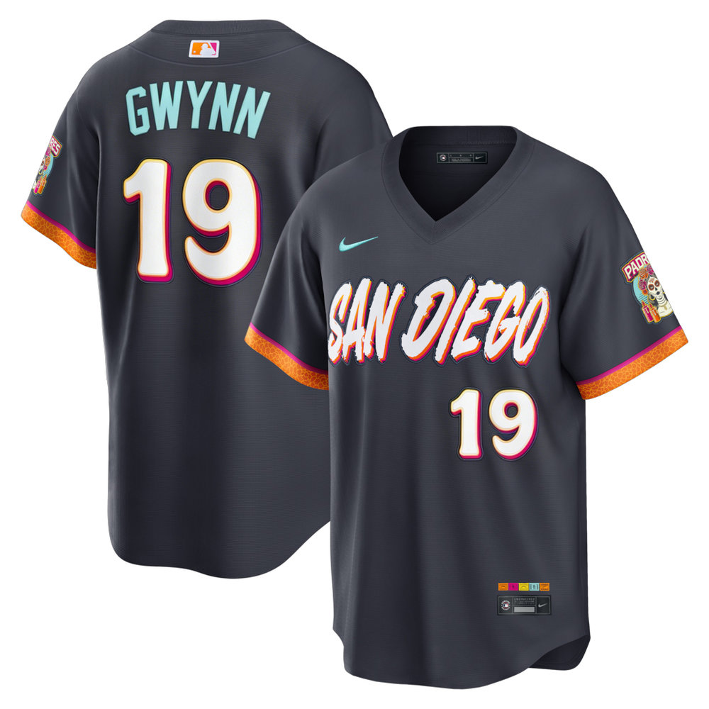 Youth San Diego Padres #19 Tony Gwynn Nike Obsidian 2026 City Connect Stadium Jersey