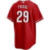 Men's Cincinnati Reds #29 TJ Friedl Red City Connect Jersey