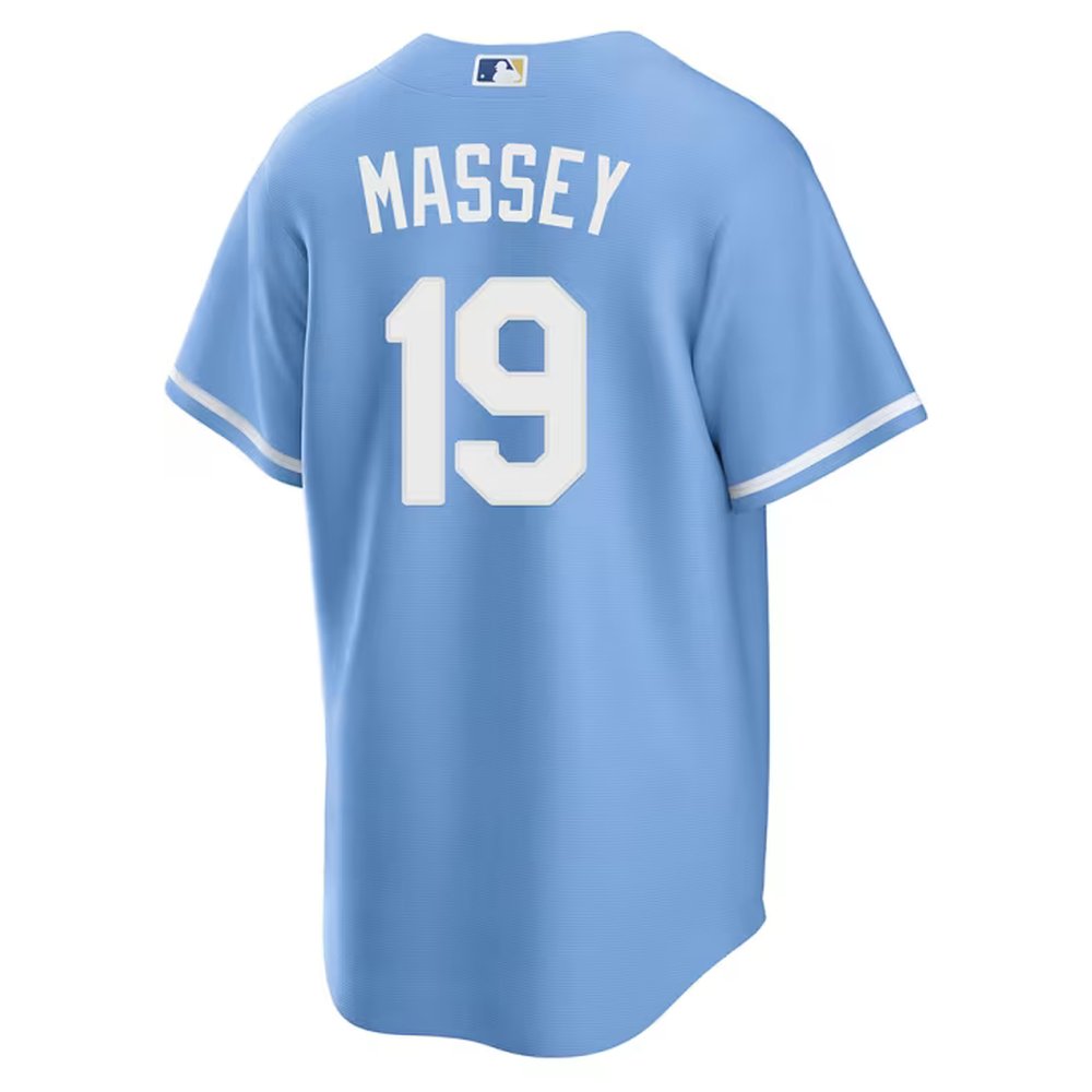 Men's Kansas City Royals #19 Michael Massey Nike Blue Home Replica Jersey Men's Kansas City Royals #19 Michael Massey Nike Blue Home Replica Jersey