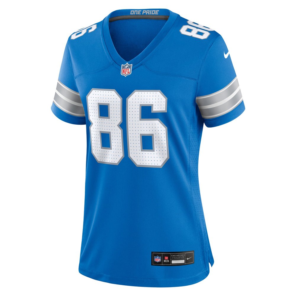 Women's Detroit Lions Sean McKeon  Blue Game Jersey Women's Detroit Lions Sean McKeon  Blue Game Jersey