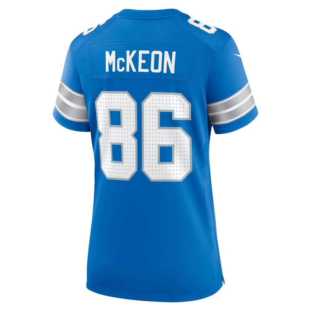 Women's Detroit Lions Sean McKeon  Blue Game Jersey Women's Detroit Lions Sean McKeon  Blue Game Jersey