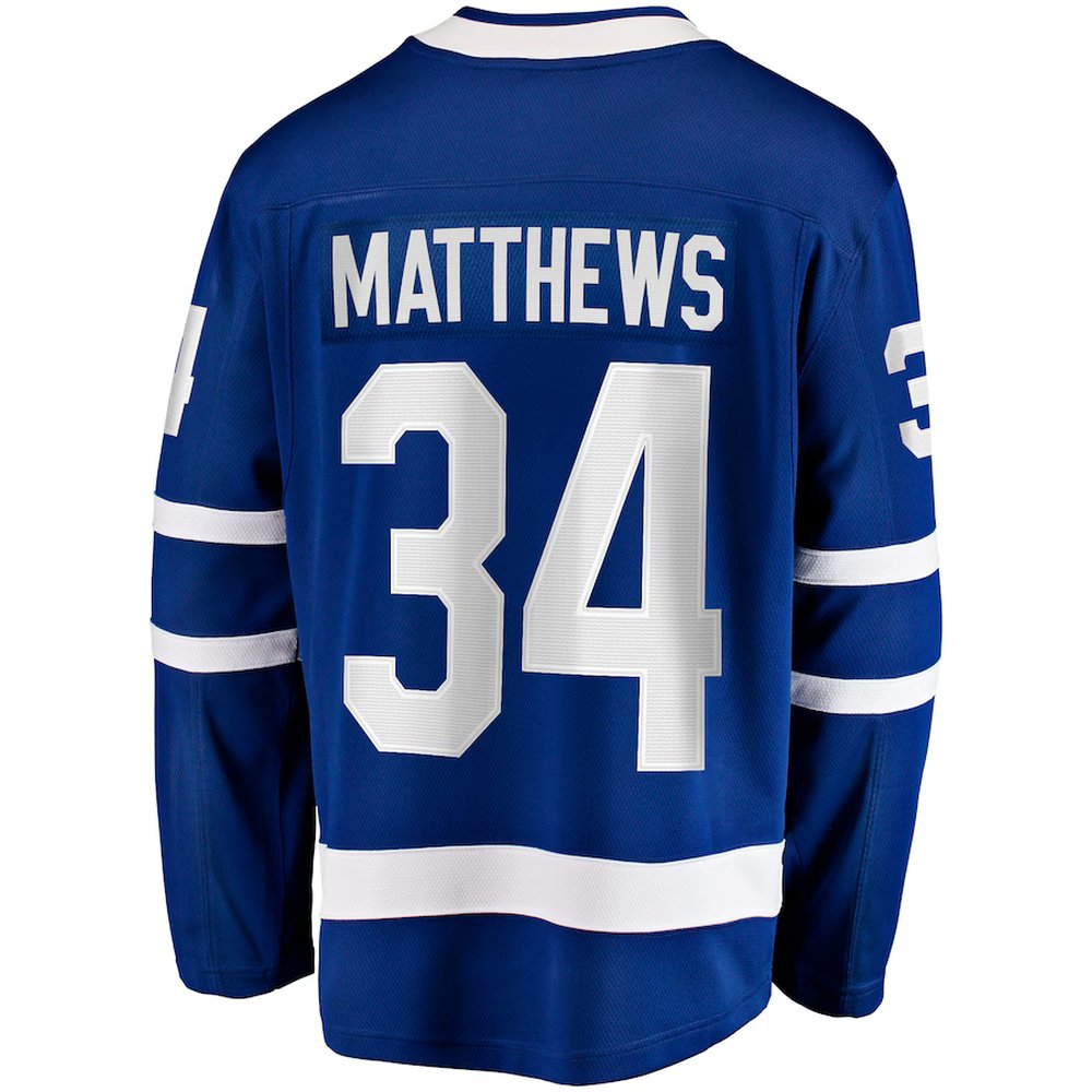 Men's Toronto Maple Leafs #34 Auston Matthews Blue Captain Patch Home Breakaway Player Jersey Men's Toronto Maple Leafs #34 Auston Matthews Blue Captain Patch Home Breakaway Player Jersey