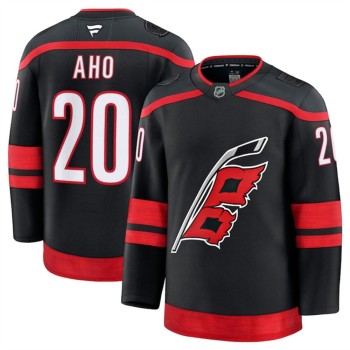 Men's Carolina Hurricanes #20 Sebastian Aho Black 2024-25 Home Stitched Hockey Premium Jersey Men's Carolina Hurricanes #20 Sebastian Aho Black 2024-25 Home Stitched Hockey Premium Jersey