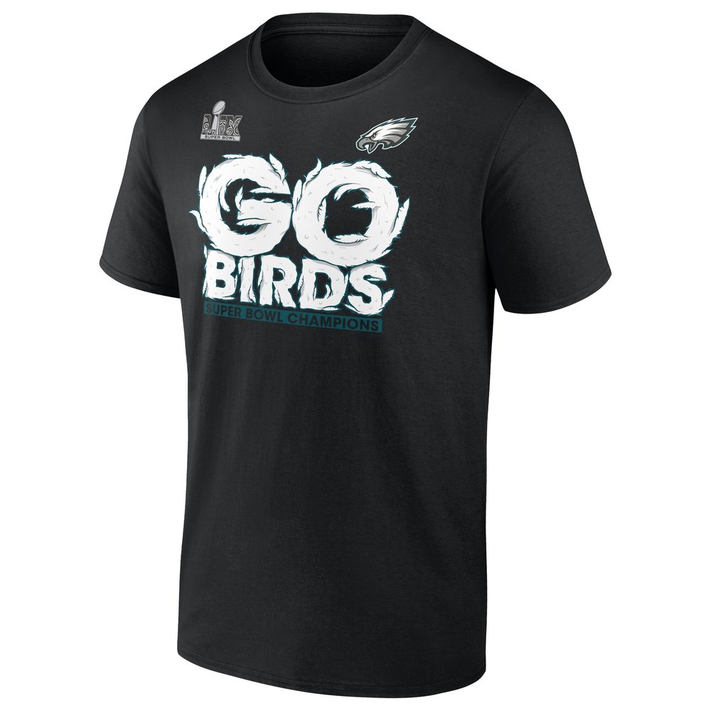 Men's Philadelphia Eagles Black Super Bowl LIX Champions Big & Tall Hometown T-Shirt Men's Philadelphia Eagles Black Super Bowl LIX Champions Big & Tall Hometown T-Shirt