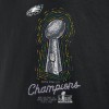 Women's Philadelphia Eagles Black Super Bowl LIX Champions Lombardi Trophy T-Shirt Women's Philadelphia Eagles Black Super Bowl LIX Champions Lombardi Trophy T-Shirt