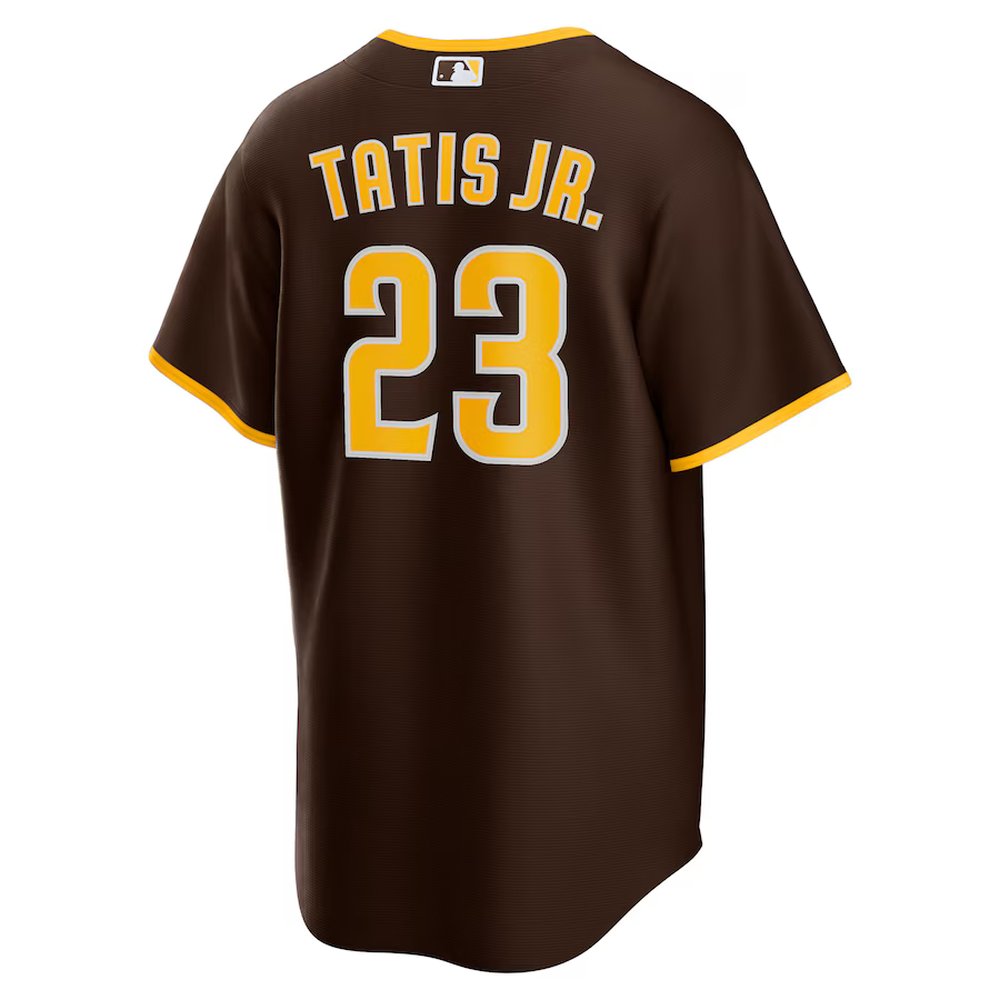 Men's San Diego Padres #23 Fernando Tatis Jr. Nike Brown Alternate Replica Player Jersey Men's San Diego Padres #23 Fernando Tatis Jr. Nike Brown Alternate Replica Player Jersey