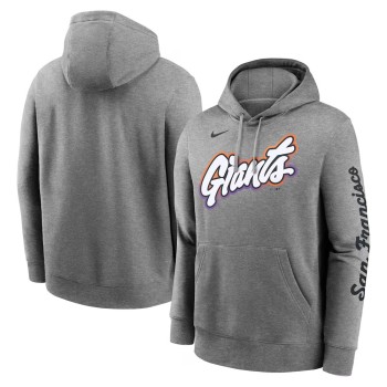Men's San Francisco Giants Nike Heather Charcoal 2025 City Connect French Terry Club Pullover Hoodie Men's San Francisco Giants Nike Heather Charcoal 2025 City Connect French Terry Club Pullover Hoodie