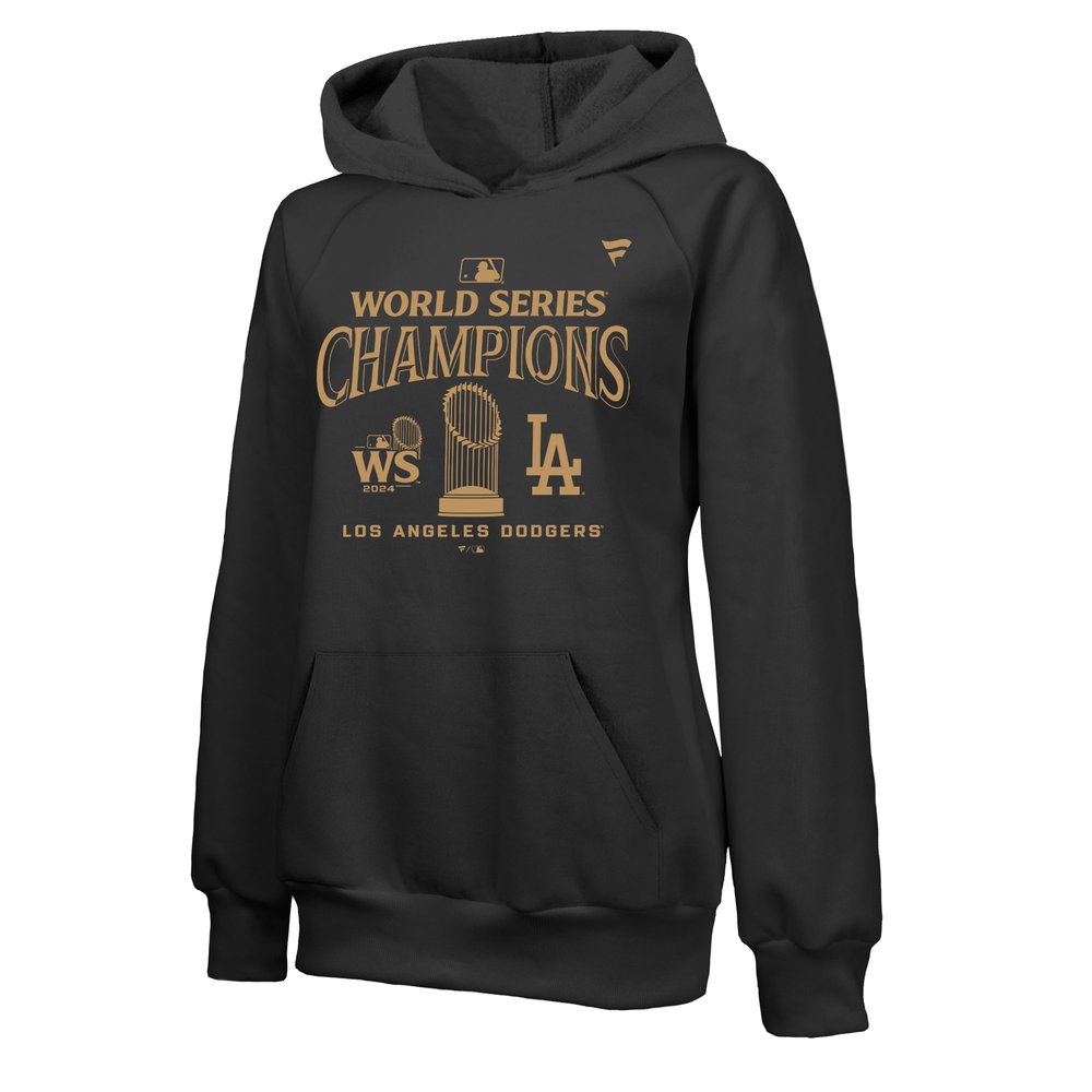 Women's Los Angeles Dodgers Black 2024 World Series Champions Hoodie Women's Los Angeles Dodgers Black 2024 World Series Champions Hoodie