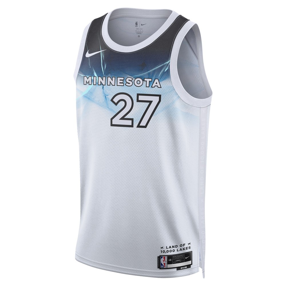Unisex Minnesota Timberwolves Rudy Gobert White 2024/25 Swingman Player Jersey - City Edition Unisex Minnesota Timberwolves Rudy Gobert White 2024/25 Swingman Player Jersey - City Edition