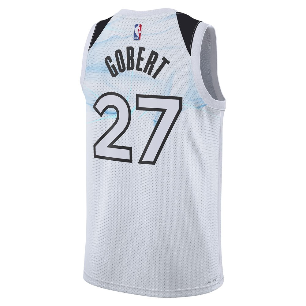 Unisex Minnesota Timberwolves Rudy Gobert White 2024/25 Swingman Player Jersey - City Edition Unisex Minnesota Timberwolves Rudy Gobert White 2024/25 Swingman Player Jersey - City Edition