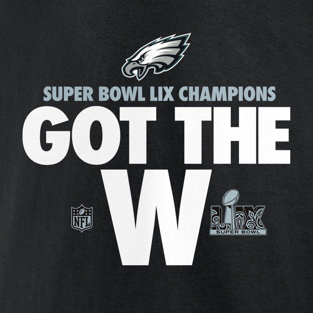 Women's Philadelphia Eagles  Black Super Bowl LIX Champions Parade T-Shirt Women's Philadelphia Eagles  Black Super Bowl LIX Champions Parade T-Shirt