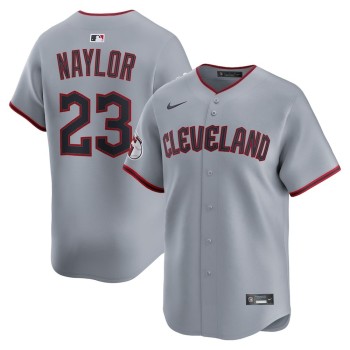 Men's Cleveland Guardians #23 Bo Naylor Gray Home Limited Player Jersey Men's Cleveland Guardians #23 Bo Naylor Gray Home Limited Player Jersey