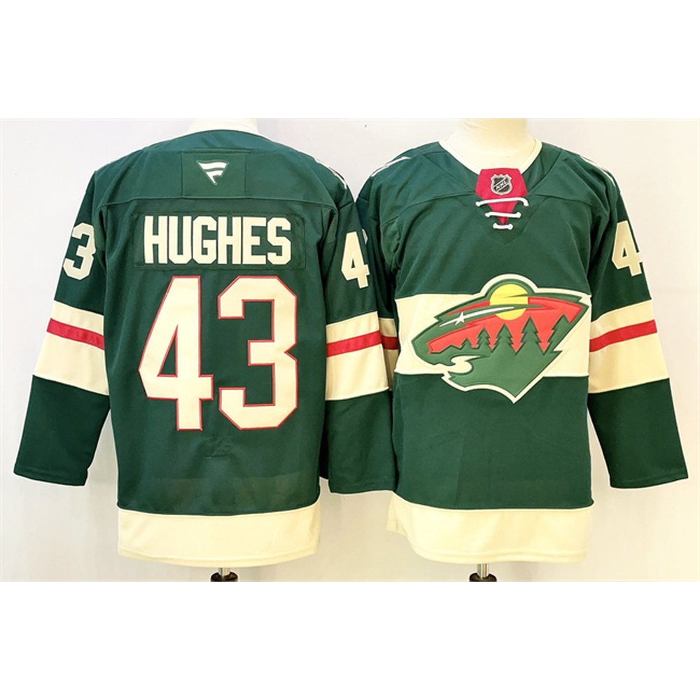 Youth Minnesota Wild #43 Hunter Haight Green 2024-25 Home Stitched Hockey Jersey
