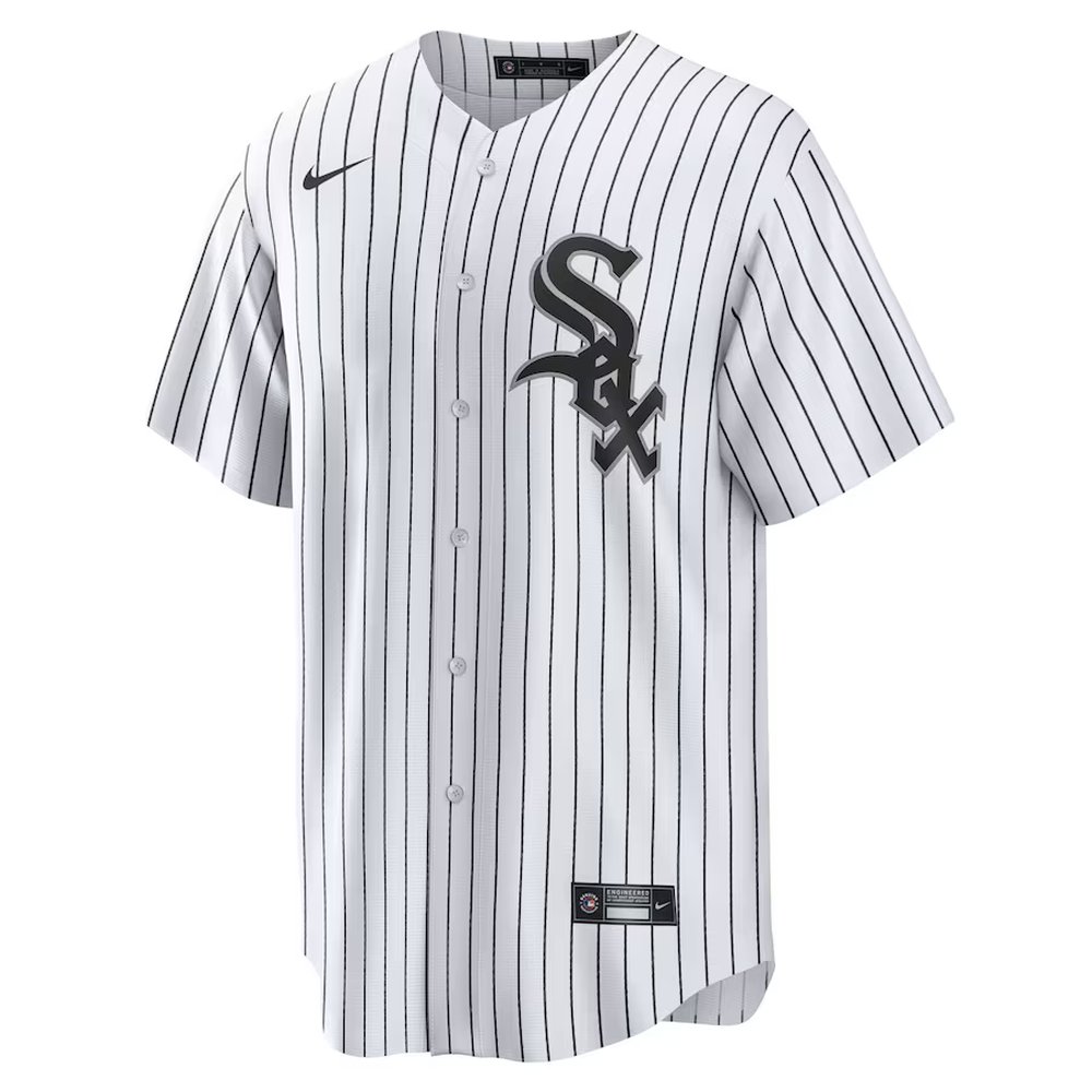 Men's Chicago White Sox #88 Luis Robert Nike White Replica Player Name Jersey Men's Chicago White Sox #88 Luis Robert Nike White Replica Player Name Jersey