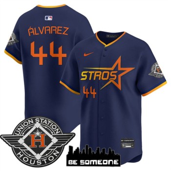 Men's Houston Astros #44 Yordan Alvarez Navy 2025 City Connect Limited Stitched Baseball Jersey Men's Houston Astros #44 Yordan Alvarez Navy 2025 City Connect Limited Stitched Baseball Jersey