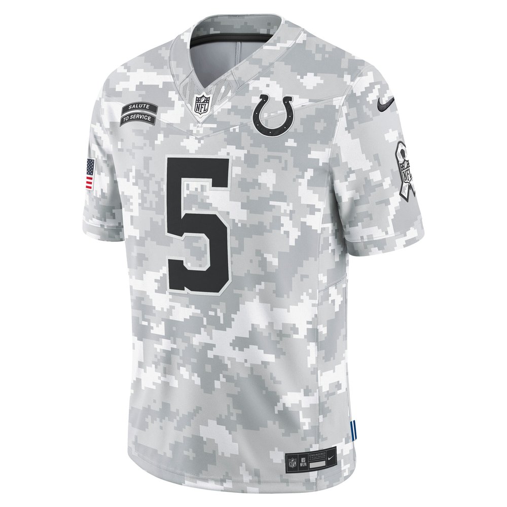 Men's Indianapolis Colts Anthony Richardson Arctic Camo 2024 Salute to Service Limited Jersey Men's Indianapolis Colts Anthony Richardson Arctic Camo 2024 Salute to Service Limited Jersey