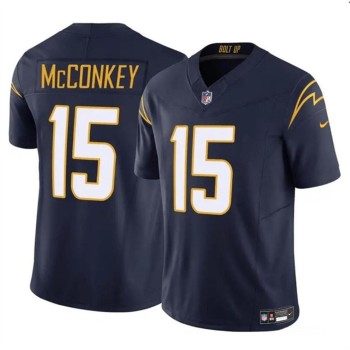 Men's Los Angeles Chargers #15 Ladd McConkey Navy 2024 Draft F.U.S.E. Vapor Limited Stitched Football Jersey Men's Los Angeles Chargers #15 Ladd McConkey Navy 2024 Draft F.U.S.E. Vapor Limited Stitched Football Jersey