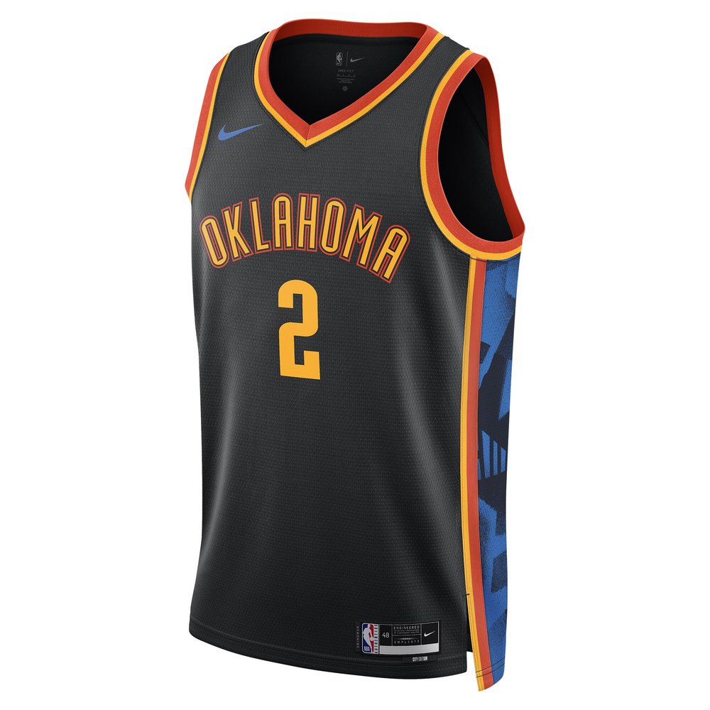 Unisex Oklahoma City Thunder Shai Gilgeous-Alexander Black 2024/25 Swingman Player Jersey - City Edition Unisex Oklahoma City Thunder Shai Gilgeous-Alexander Black 2024/25 Swingman Player Jersey - City Edition
