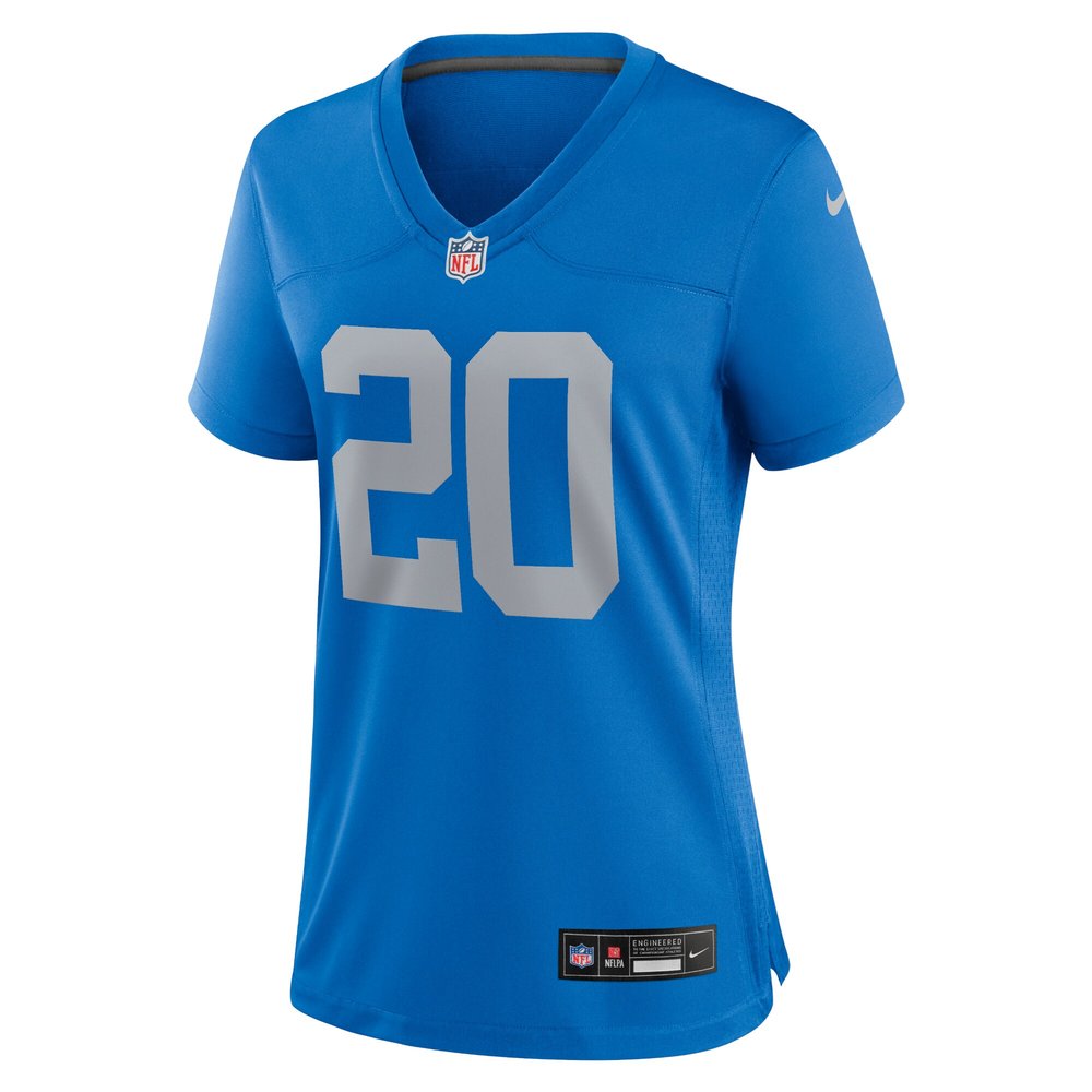 Women's Detroit Lions #20 Barry Sanders Blue Alternate Game Jersey Women's Detroit Lions #20 Barry Sanders Blue Alternate Game Jersey