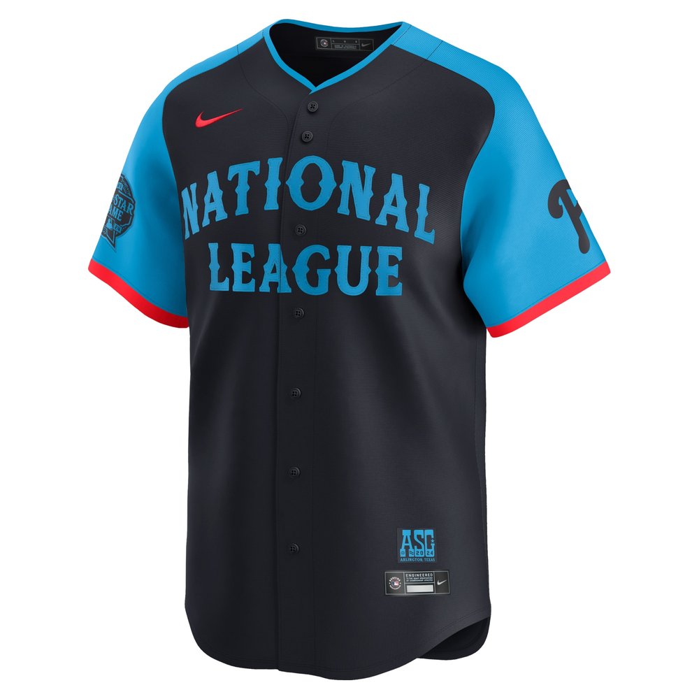 Men's National League Bryce Harper Navy 2024 MLB All-Star Game Limited Player Jersey Men's National League Bryce Harper Navy 2024 MLB All-Star Game Limited Player Jersey