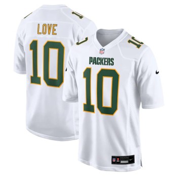 Men's Green Bay Packers #10 Jordan Love White Fashion Game Jersey Men's Green Bay Packers #10 Jordan Love White Fashion Game Jersey